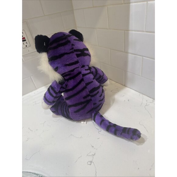 Vintage Purple & Black Tiger Plushland Toy Company 1999 plush - Picture 6 of 8
